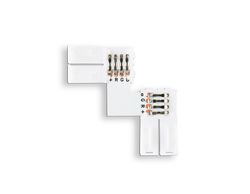 Ambrella Соединитель угловой L для светодиодной ленты 5050 12/24V (4 конт.) GS6701 (10шт) LED Strip GS6701