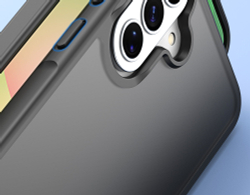 Чехол матовый полупрозрачный черный для Samsung Galaxy A37, A36 и A56, серия Yind Series от Dux Ducis