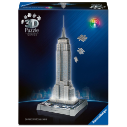 Пазл 3D Ravensburger Iconics 080268 Эмпайр-стейт-билдинг с LED-подсветкой 241 элемент 080268 — фото 1
