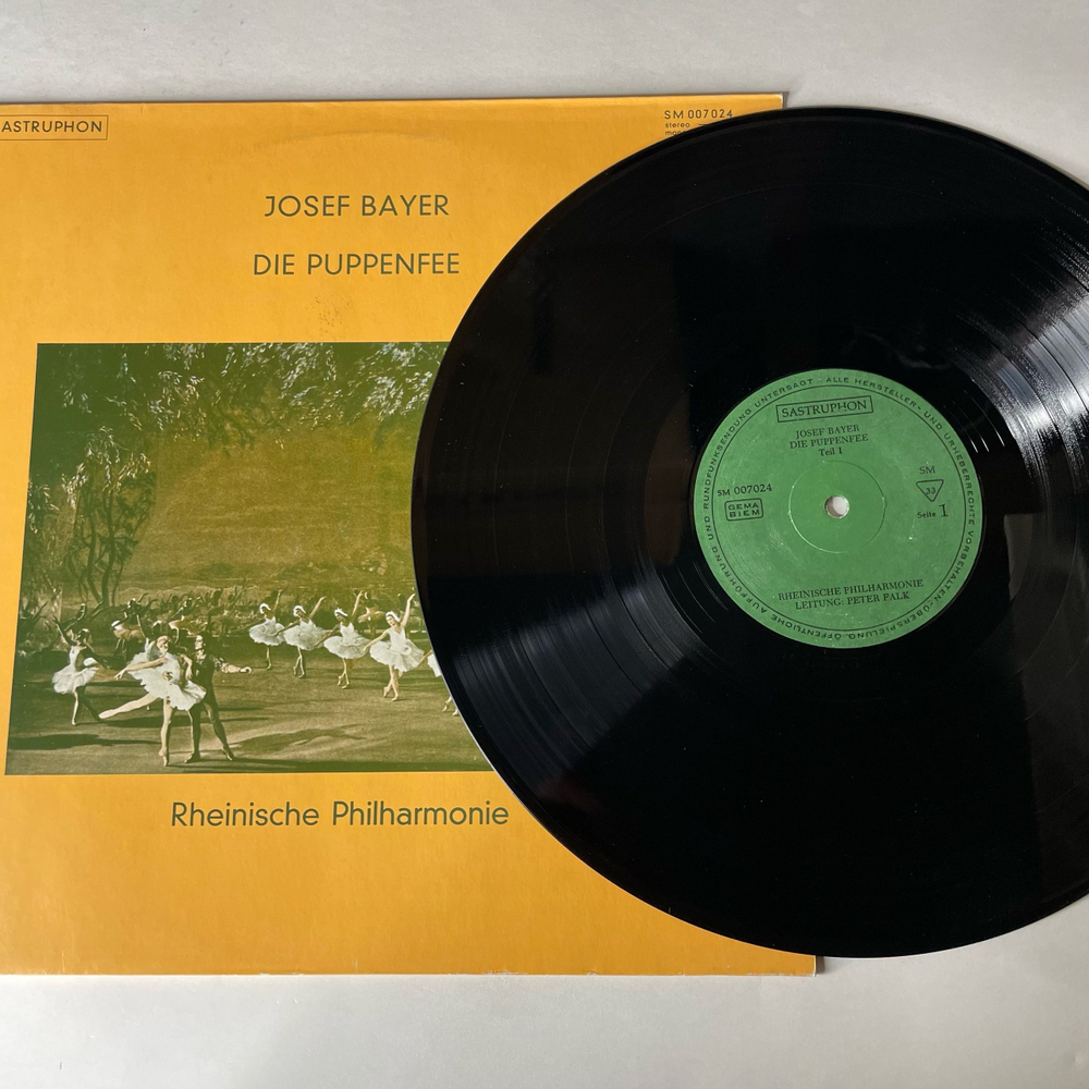 Винтажная виниловая пластинка LP Josef Bayer Йозеф Байер, Rheinische Philharmonie, Die Puppenfee (Германия 1983)