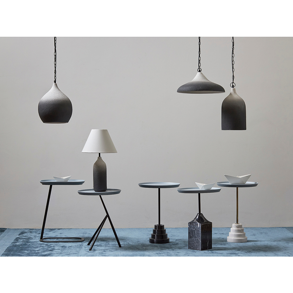 Светильник настольный sustainable collection, D30х55 см, черный/белый