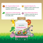NaturesPlus, Animal Parade® Gold, жевательные мультивитамины для детей, со вкусом арбуза, 120 таблеток в форме животных