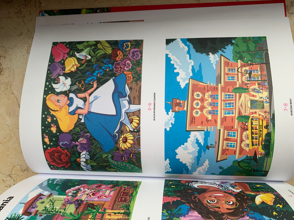 Раскраска по номерам Coloriages mystres Disney - официальное польское издание. Классика. Рисунки