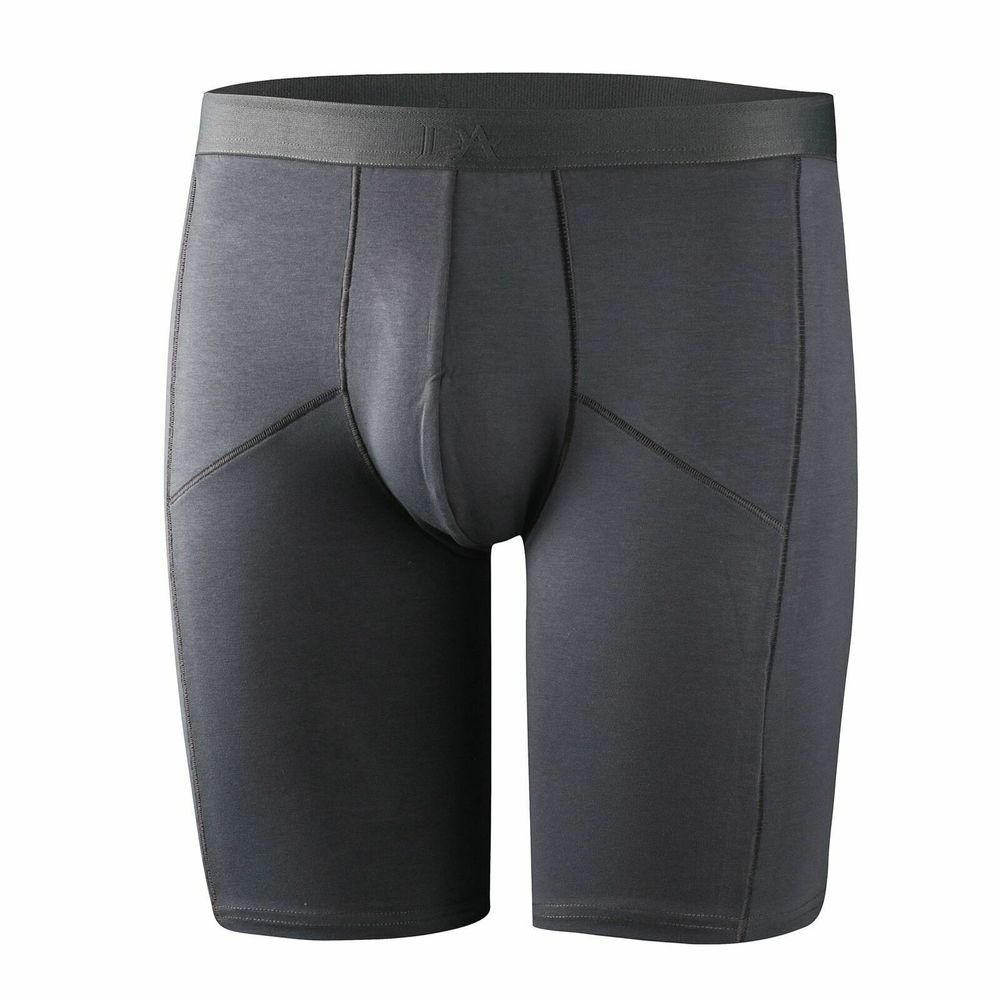 Мужские трусы боксеры удлиненные темно-серые Doreanse 1792