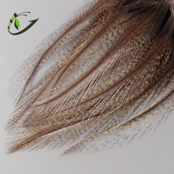 Перья из седла петуха Whiting Coq de Leon, цвет Medium Pardo (10 шт)