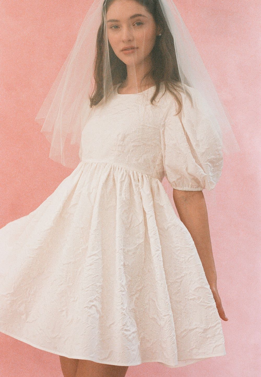 Платье Coco white mini