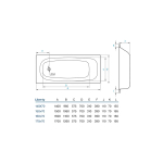 Стальная ванна Koller Pool B75HAH00E белая