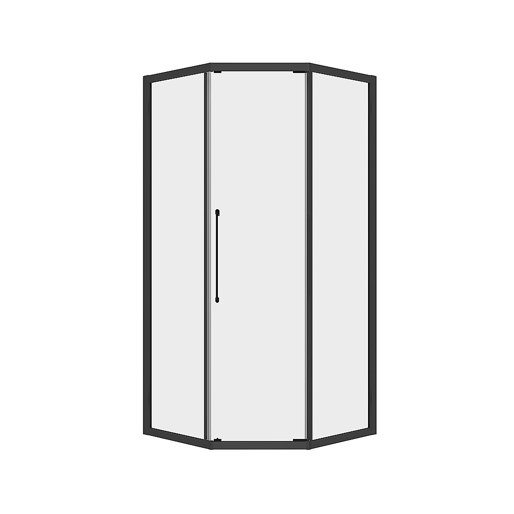 Душевой уголок RGW Passage PA-86B 38088600-14N 100x100 стекло прозрачное/профиль черный матовый