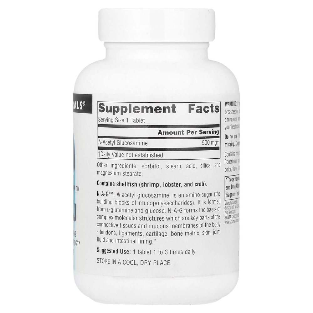 Source Naturals, NAG ™, 500 мг, 120 таблеток