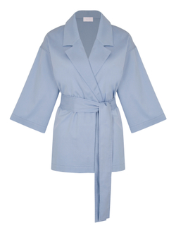 Рубашка с широким поясом из хлопка