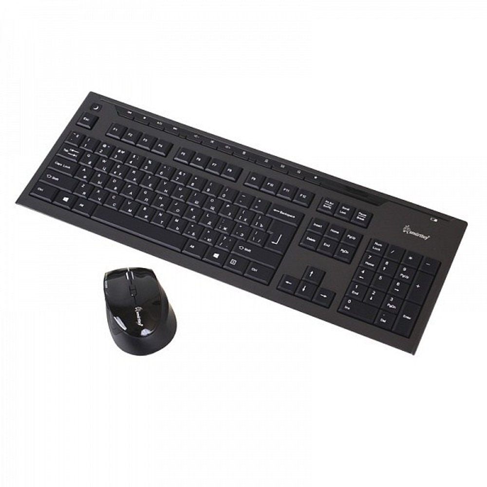 Беспроводной комплект клавиатура+мышь SmartBuy 211703AG (черный) (SBC-211703AG-K)