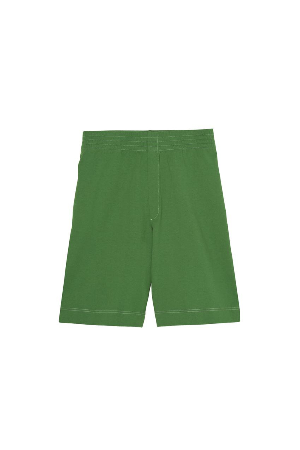 ZARA X BENITO ANTONIO ШИРОКИЕ СПОРТИВНЫЕ ШОРТЫ-БЕРМУДЫ, ЗЕЛЕНЫЙ