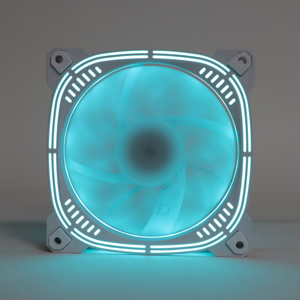 Набор из 3 вентиляторов TESLA RGB120 CW3, 120мм, 1200rpm, 3-pin+Molex, белый/Ice Blue, 38CFM, 21дБ (TSL-120-CW3)