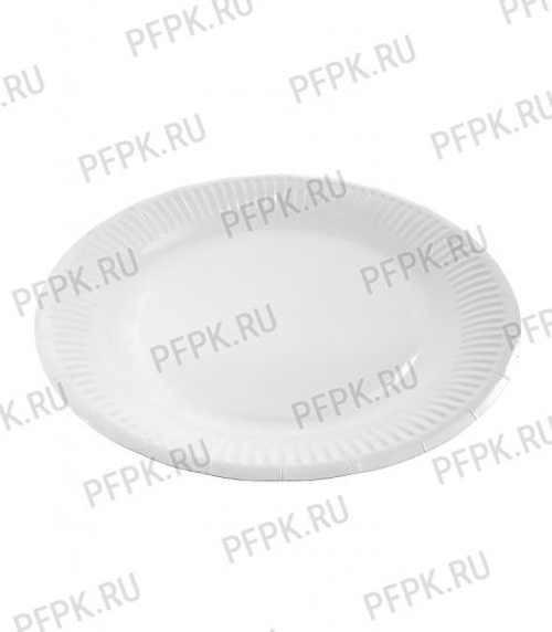 Тарелка бумажная 210мм (в мелкой расфасовке) [уп. 6 шт.]; (19696)
