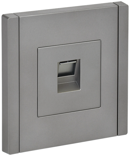 FORTE&PIANO Розетка компьютерная RJ45 кат.5E FP532 сталь IEK