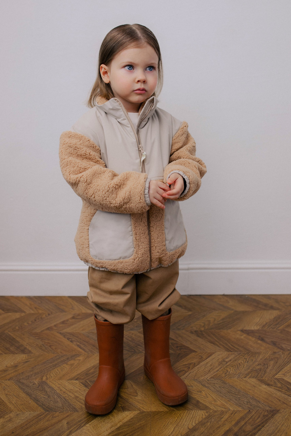 Куртка демисезонная из шерпы (сливочный)