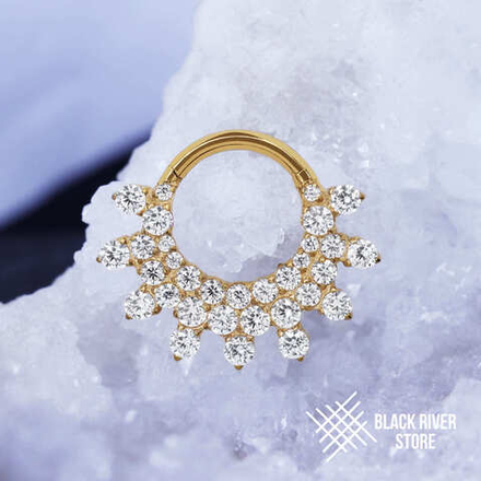 Кликер Luceat Crystal PVD Yellow 1.2мм