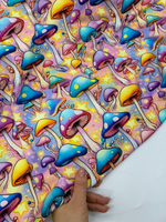 Мухоморы неон (велюр эффект)