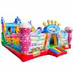 Коммерческий надувной батут с горкой «В гостях у моря 2»  10*6*6,1 м.