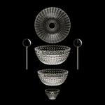 Салатник tiffany, 3 л, прозрачный