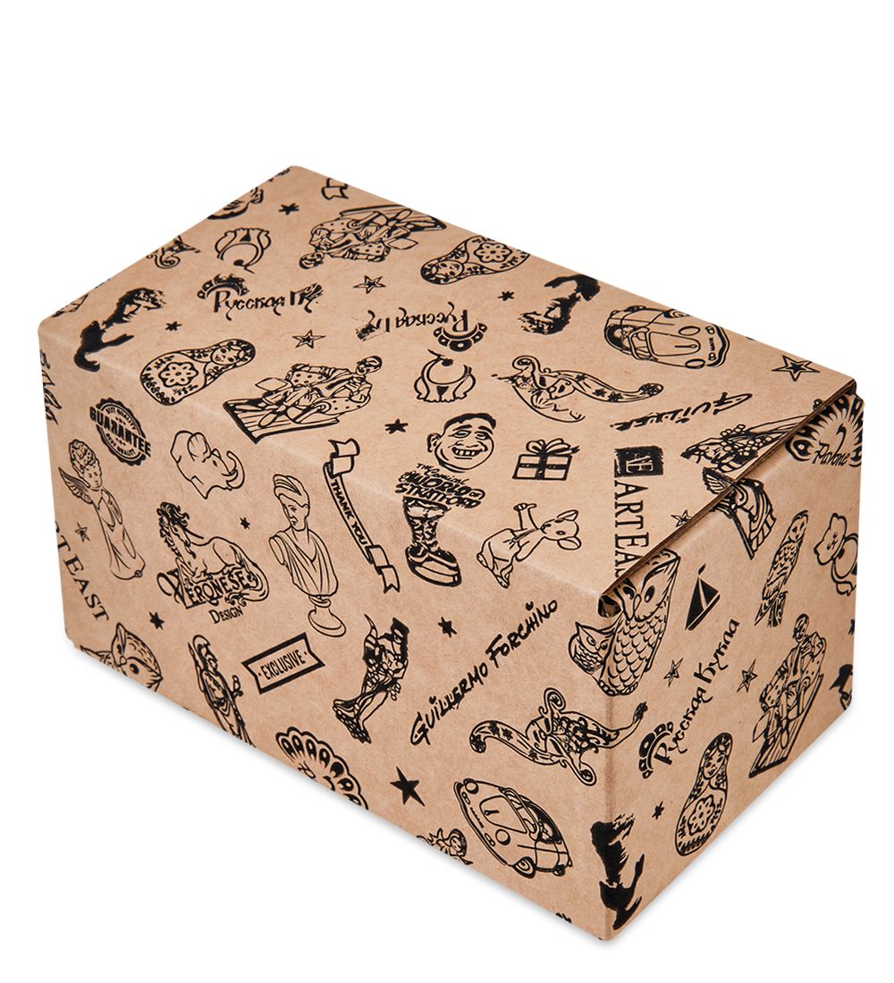 GAEM Art ГКП-38 Коробка 4-х клапанная гофрокартон 185х95х90