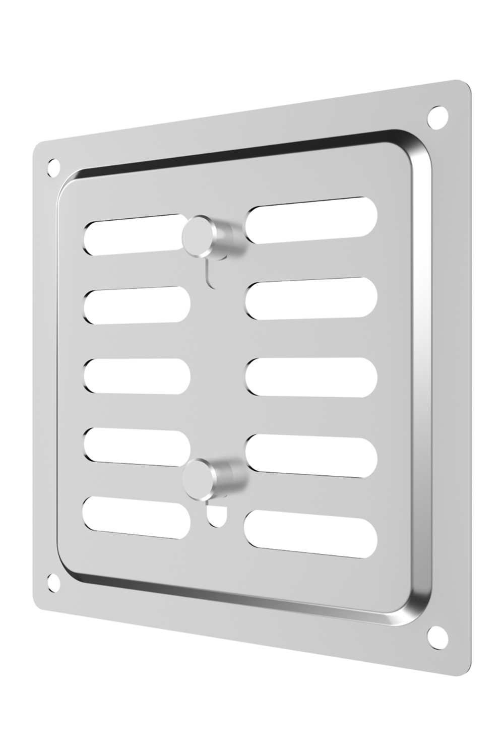 Решетка вентиляционная MER регулируемая 100x100 окраш.сталь Chrome ERA