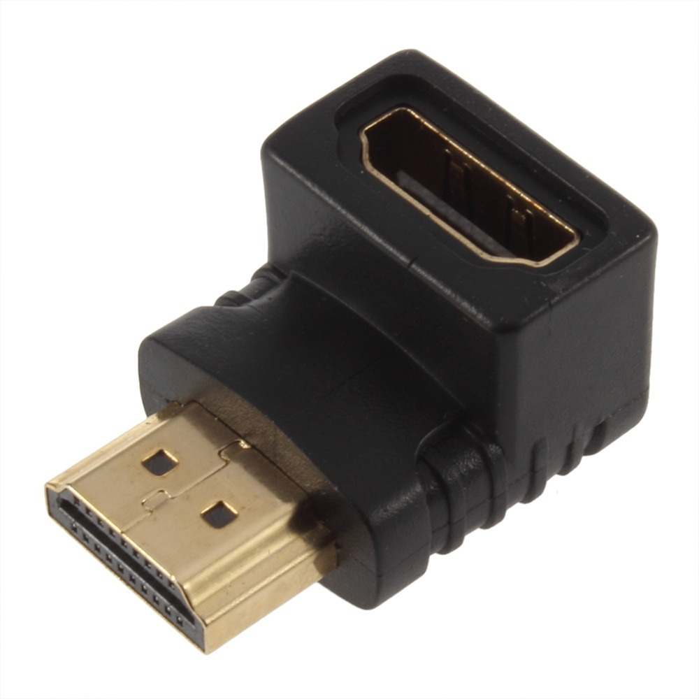 Адаптер HDMI M- F,угловой разъем