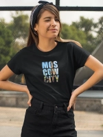Футболка принт Москва