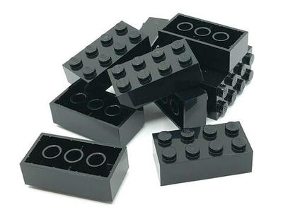 Lego Кирпич 2х4 (черный) 300126