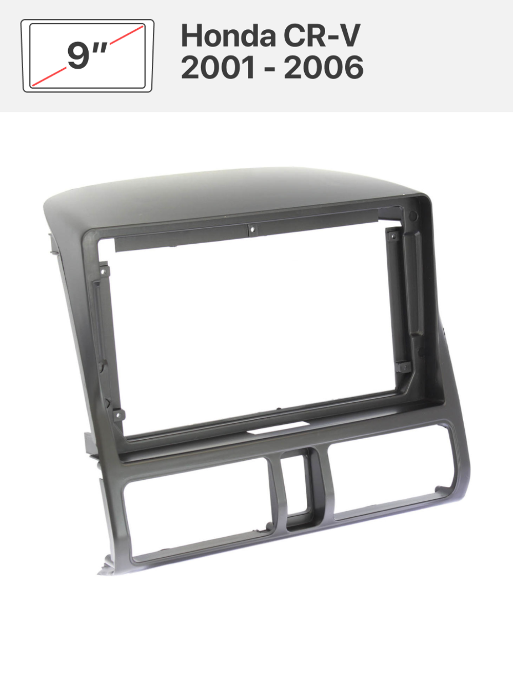 Переходная рамка 9" и комплект проводов для Honda CR-V 2001 - 2006