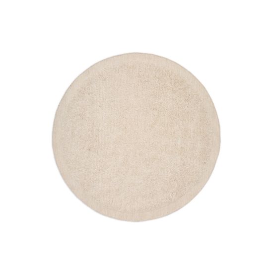 Ковер Marely круглый, белый, шерстяной, Ø 200 см