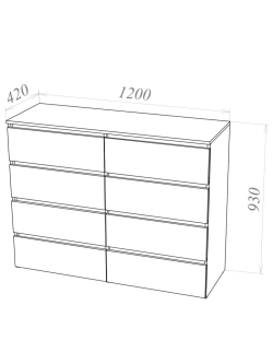 Комод-23 Белый