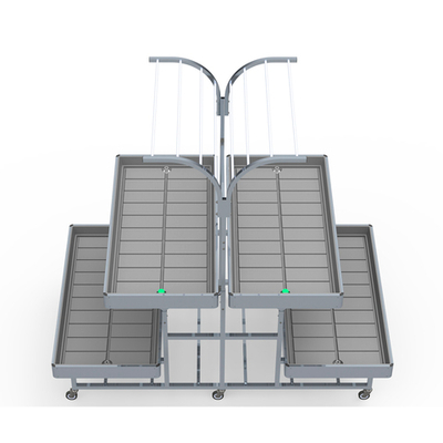 Стойка 2-х ярусная 1331*2124*2050-2250мм, с аркой под кашпо