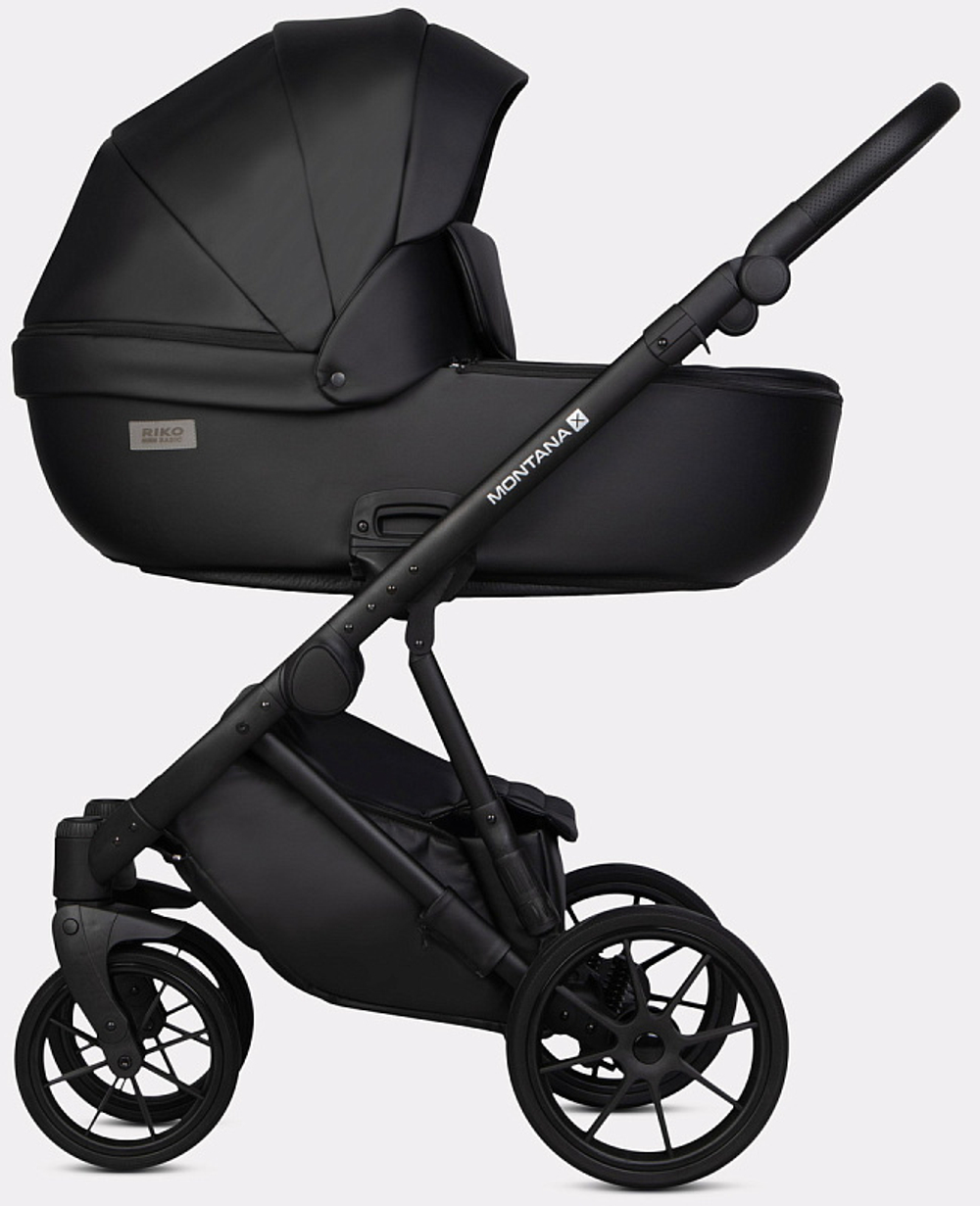 Детская коляска Riko Basic Montana X Ecco 2 в 1 12 Black (черный)