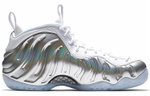 Кроссовки Nike Foamposite One Chrome White (Женская размерная сетка)