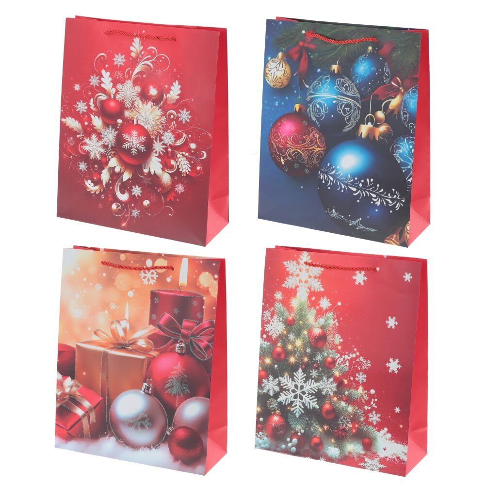 GAEM Пакет подарочный (бумага 210г/м2, блок микс 12шт), L31 W12 H40 см, 4в.