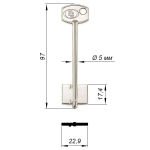 BS-1 (97/78х17.4х22.8х2.7)(4.9) BS РФ 15045