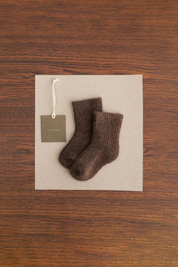 ZARA TIMELESS — КАШЕМИРОВЫЕ НОСКИ, КОРИЧНЕВЫЙ