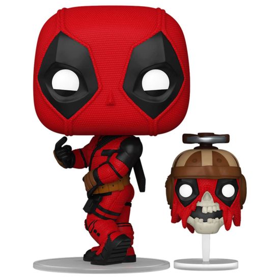 Фигурка Funko POP! Bobble Marvel Deadpool 3 Deadpool with Headpool (1400) 79768 / Фигурка Фанко ПОП! по мотивам фильма "Дэдпул и Росомаха", Дэдпул