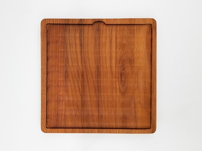 Поднос для подачи; бук; H=20,L=200,B=200мм