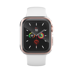Защитный чехол-бампер из TPU с закаленным стеклом 9H для часов Apple Watch 44мм Series 4, 5, 6, SE