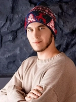 Шапка зимняя вязаная детская