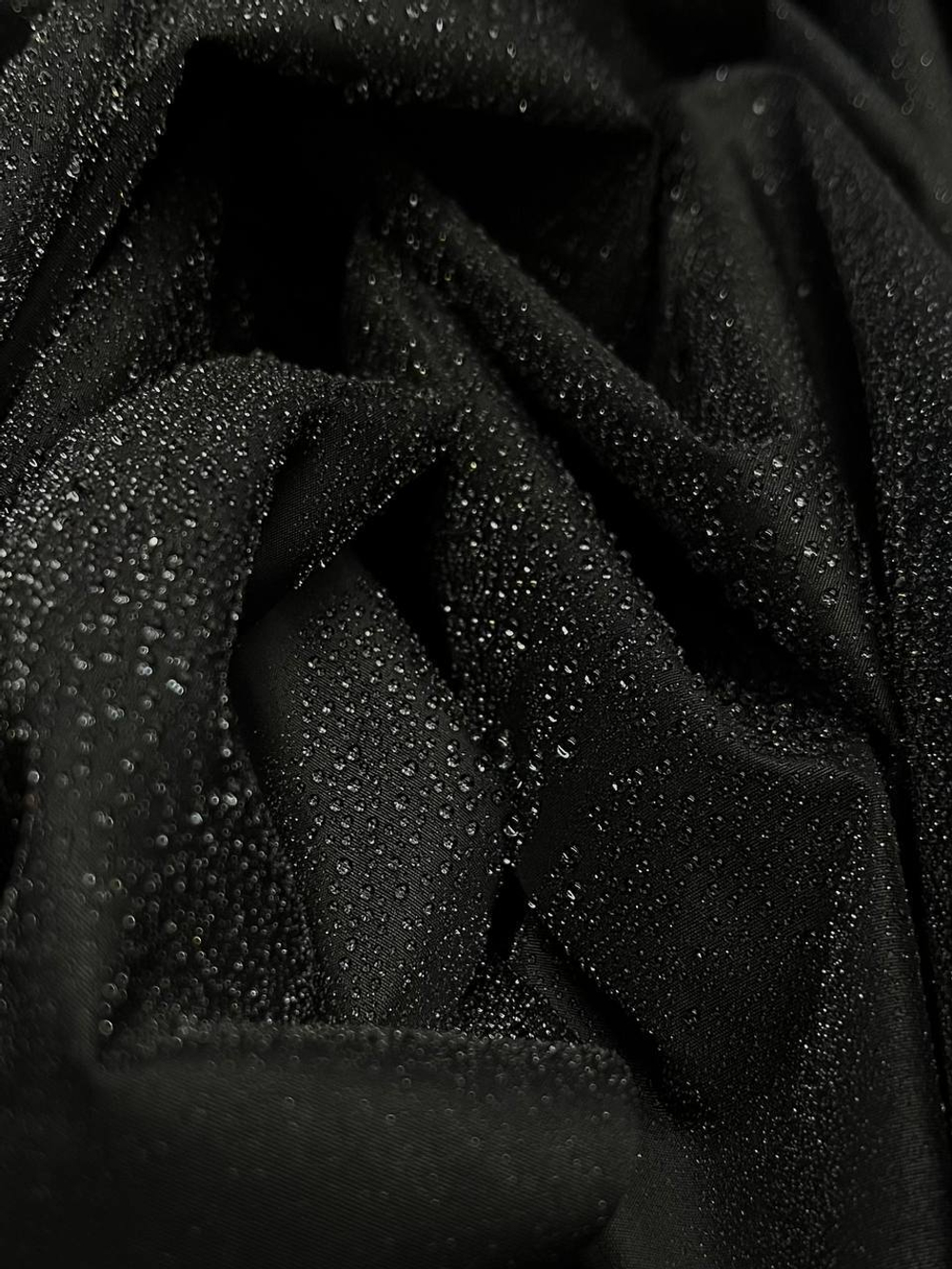 Плащевая ткань п/э Valentino water proof черная