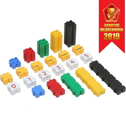 Обучающий конструктор Morphun Kindermaths Single Set 3D Математика, 175 деталей