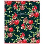 Тетрадь А5, 48 л., BRAUBERG, скоба, клетка, матовая ламинация, выборочный лак, "Гранаты", 404376, 1шт