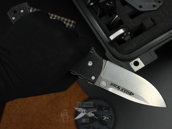 Складной нож Cold Steel 62RQ 4 Max Scout c клинком из стали AUS-10A, рукоять Grivory (Griv-Ex)