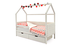 Детская кровать-домик мягкий Бельмарко Svogen белый