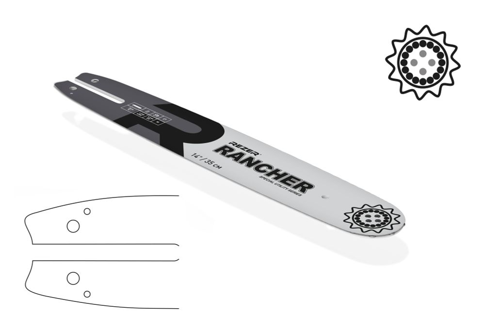 Rezer Rancher 353 L 9 K Направляющая шина бытового назначения для цепных пил