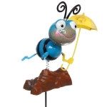 Фигура на спице «Пчёлка с зонтиком» 60 см (фигура 14*8 см), микс