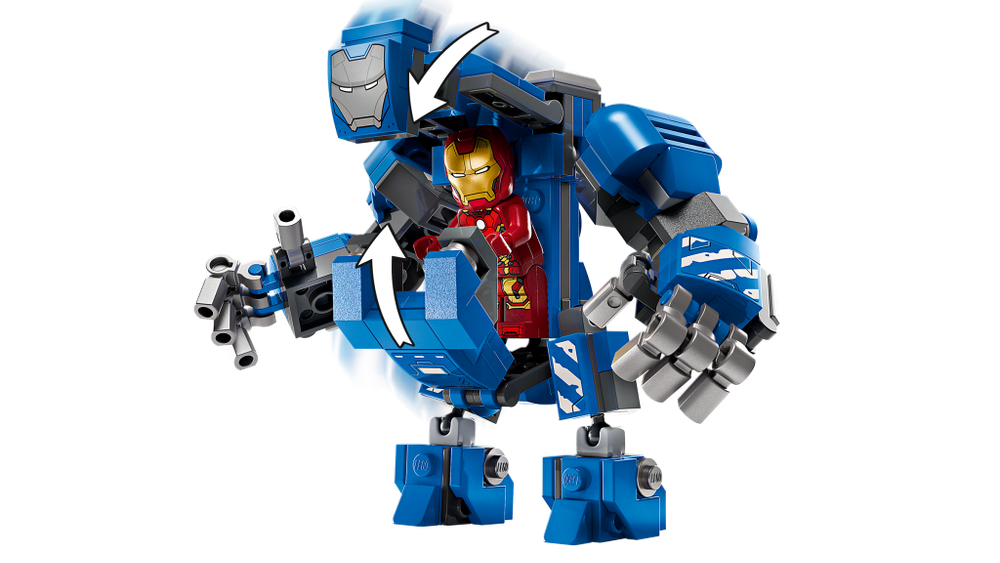 LEGO Super Heroes 76315 лего Лаборатория Железного человека: Зал костюмов — игровой набор 7+